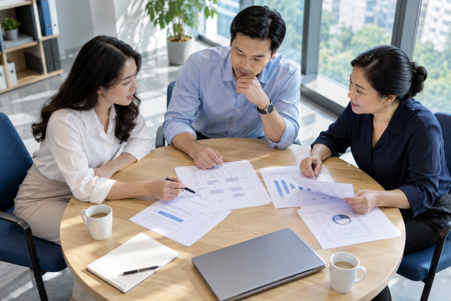 Đại diện các phòng ban trao đổi quy trình và dữ liệu