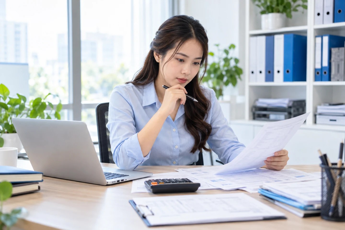 Kế toán đối chiếu chứng từ và số liệu tài chính