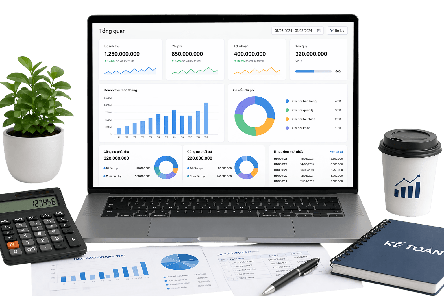 Goclick ERP hỗ trợ quản lý kế toán tài chính